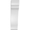 Ekena Millwork 4-in. W x 8-in. D x 16-in. H Olympic Architectural Grade PVC Knee Brace BRCP04X08X16OLY - alternate 6